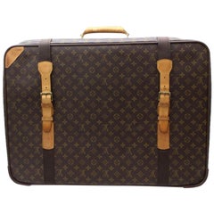 Louis Vuitton Satellite 70 Suitcase Luggage 870027 Brown Coated Canvas TravelBag