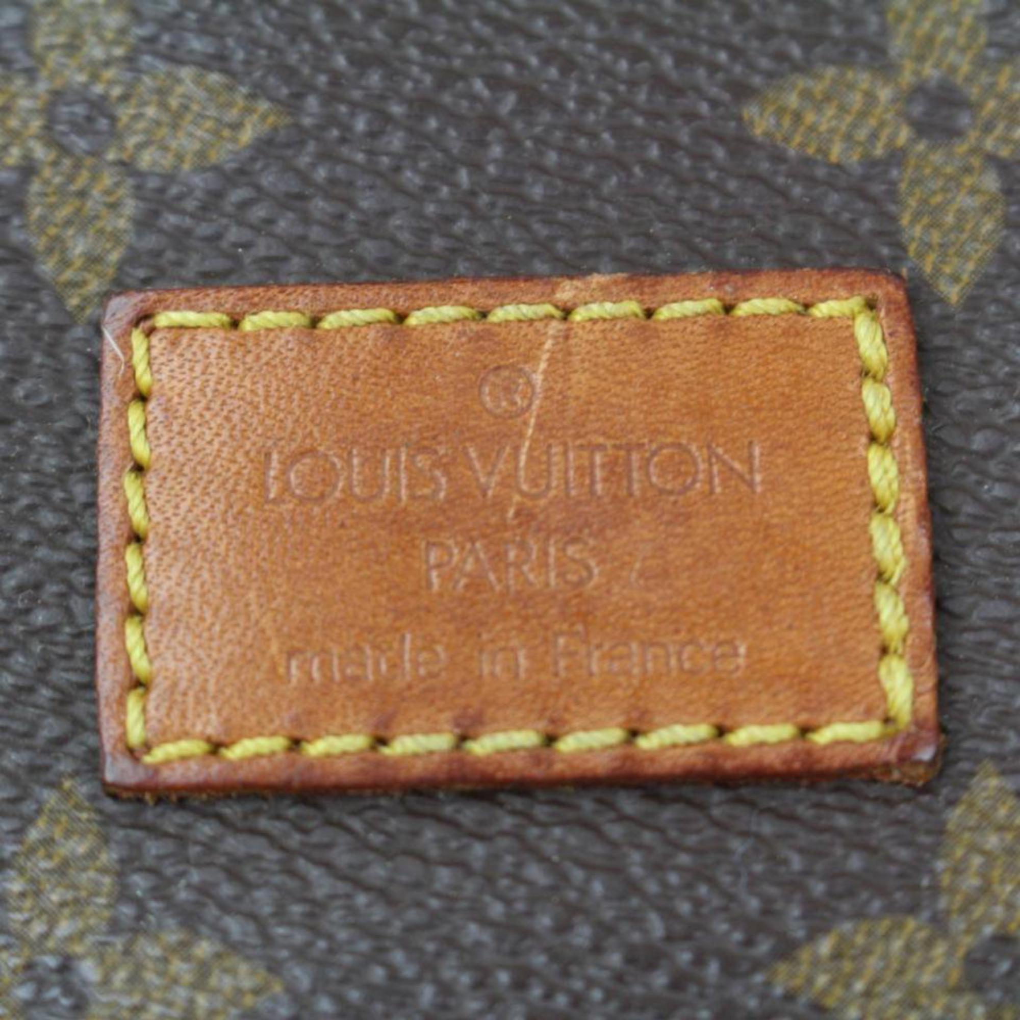 Women's Louis Vuitton Saumur 30 Saddle Pm 869713 Brown Coated Canvas Cross Body Bag