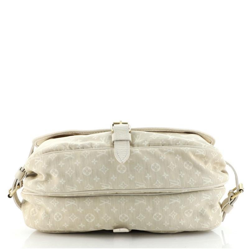 Louis Vuitton Saumur Handbag Mini Lin 30 In Good Condition In NY, NY