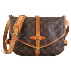 Louis Vuitton Saumur Handbag Monogram Canvas 30