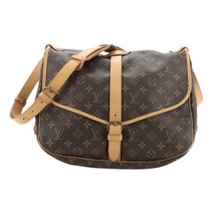 LOUIS VUITTON Shoulder Bag M42254 Saumur 35 Monogram canvas Brown unis –