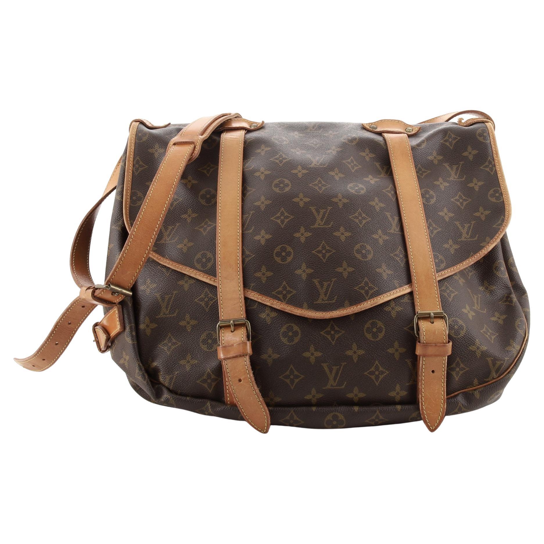Sac à main Louis Vuitton Saumur en toile Monogram 43