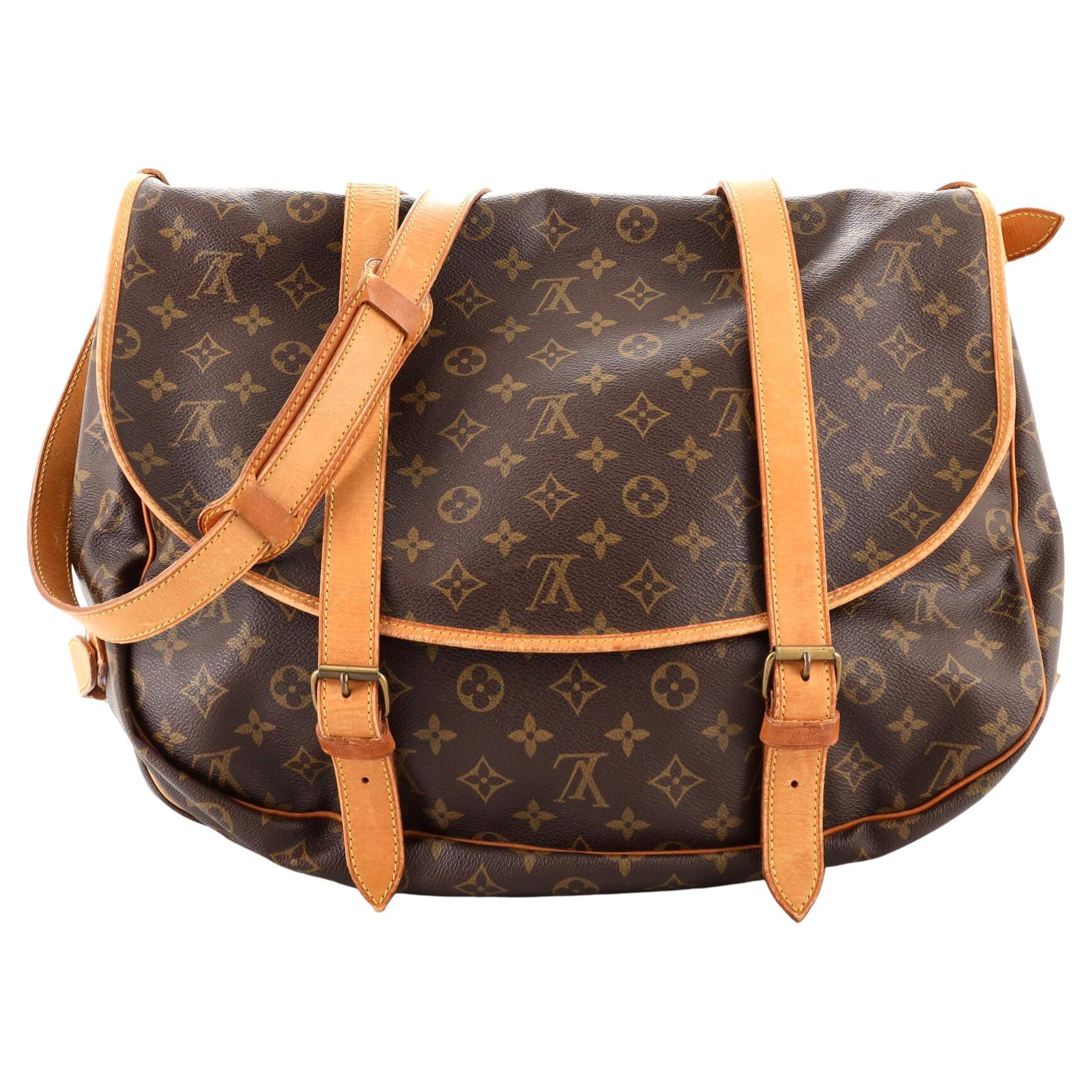 Louis Vuitton Saumur Handbag Monogram Canvas 43