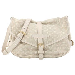 Louis Vuitton Saumur Handbag Monogram Idylle MM