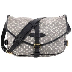 Louis Vuitton Saumur Handbag Monogram Idylle MM