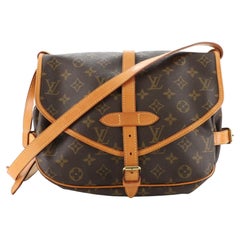 Louis Vuitton Saumur Handbag Monogram Idylle PM