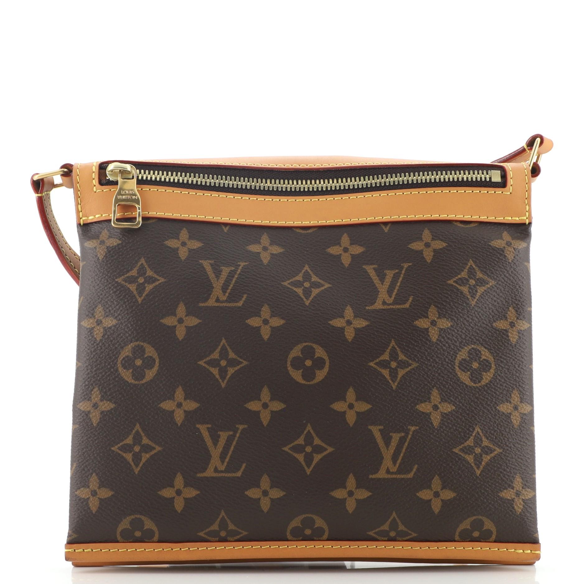 Black Louis Vuitton Saumur Messenger Bag Monogram Canvas PM