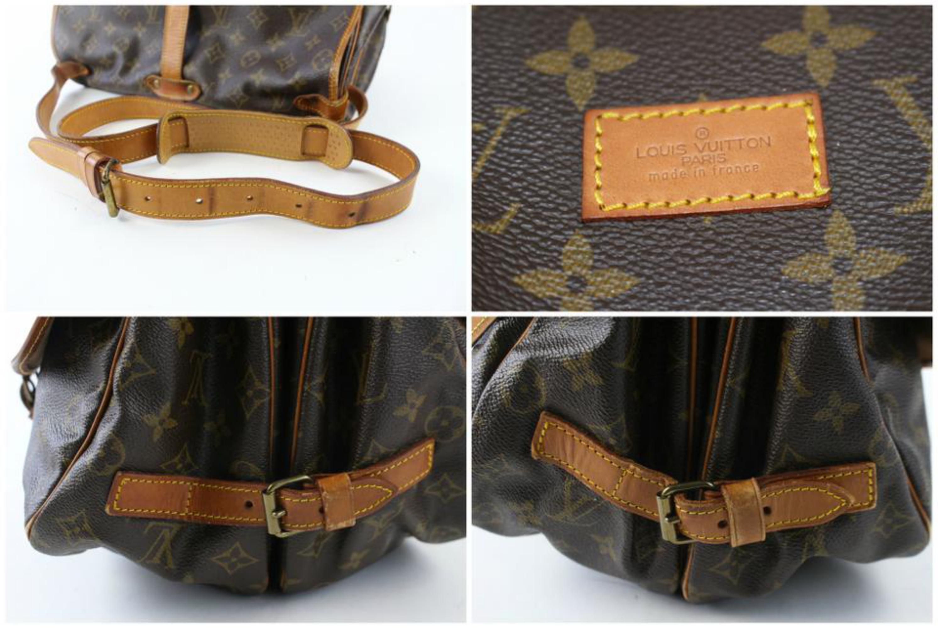 Louis Vuitton Saumur Monogram 22lz0720 Brown Coated Canvas Messenger Bag For Sale 3