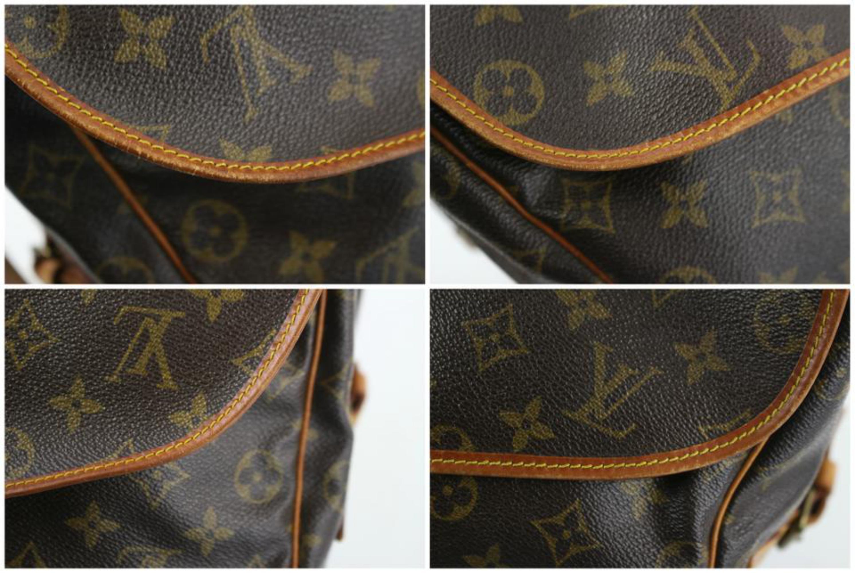 Louis Vuitton Saumur Monogram 22lz0720 Brown Coated Canvas Messenger Bag For Sale 5
