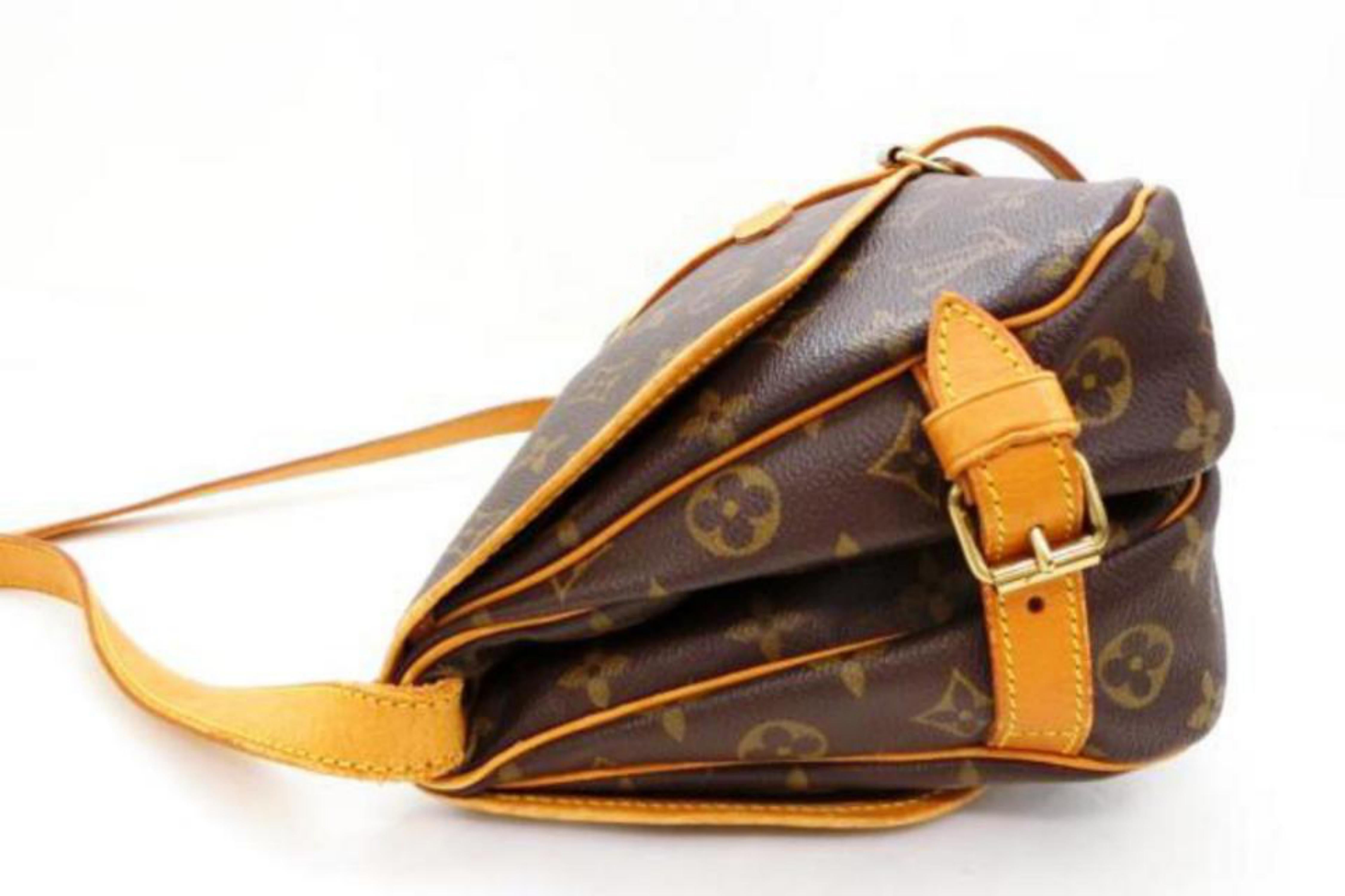 Louis Vuitton Saumur Monogram 30 221919 Brown Coated Canvas Messenger Bag For Sale 2