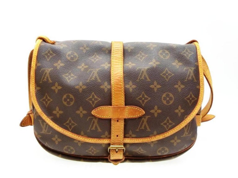 Louis Vuitton Saumur Monogram 30 Saddle Pm Messenger 231454 Brown