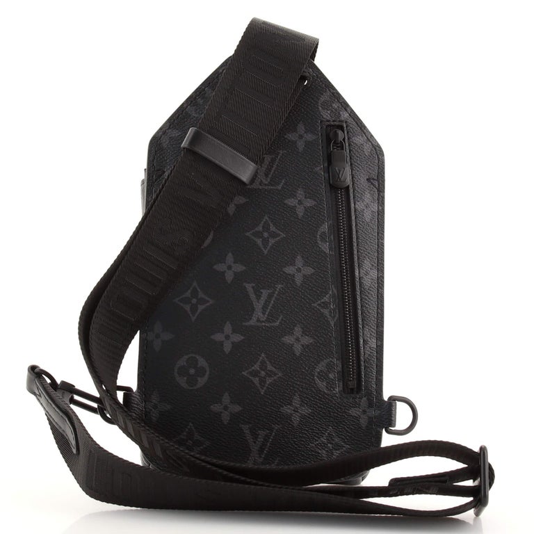 Louis Vuitton Duo messenger crossbody bag set in damier ebene Grey