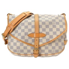 Louis Vuitton Saumur (Ultra Rare) Special Order  30 Pm 869156 White Messenger Ba