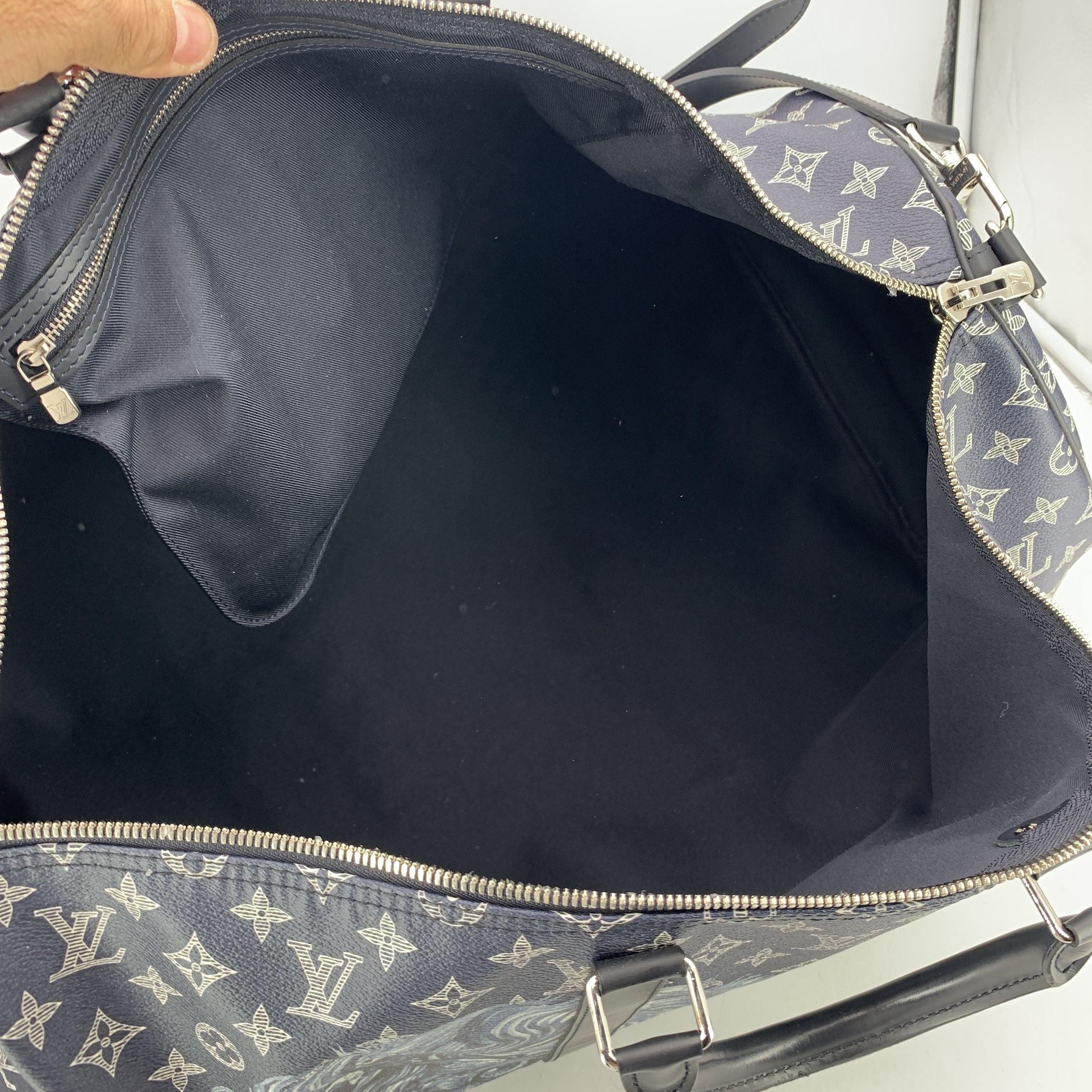 Louis Vuitton Savane Monogram Lion Chapman Keepall Bandouliere 55 Bag For Sale 1