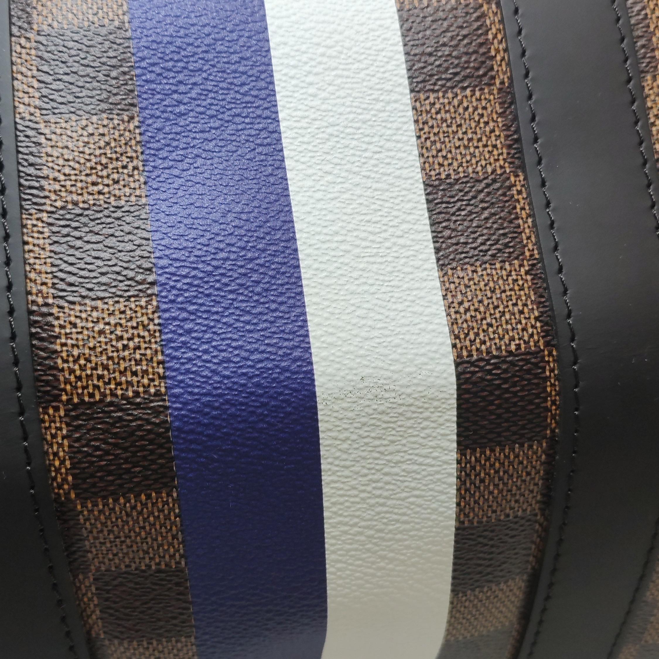 Louis Vuitton Savannah Keepall 45 Bandouliere Giraffa su tela Damier Marrone in vendita 8