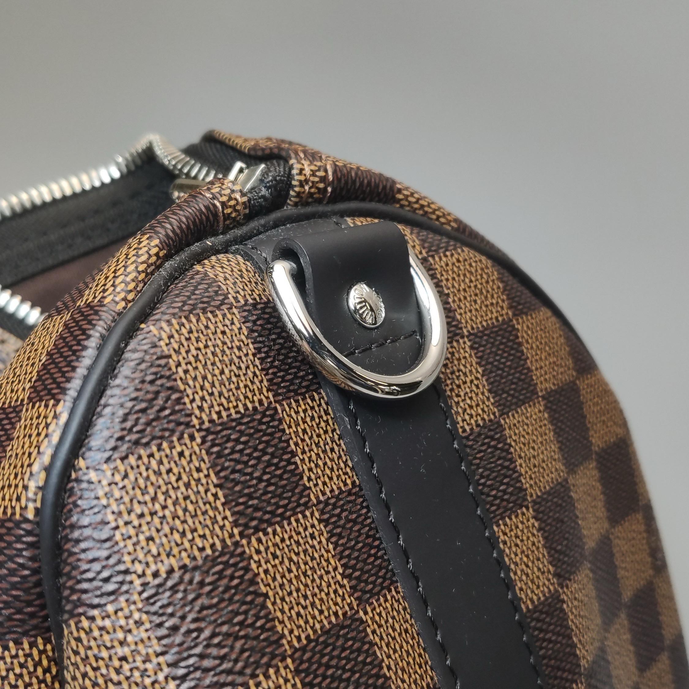 Louis Vuitton Savannah Keepall 45 Bandouliere Giraffa su tela Damier Marrone in vendita 10