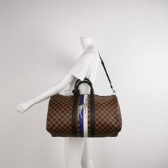 Louis Vuitton Savannah Keepall 45 Bandouliere Giraffe on Brown Damier Canvas