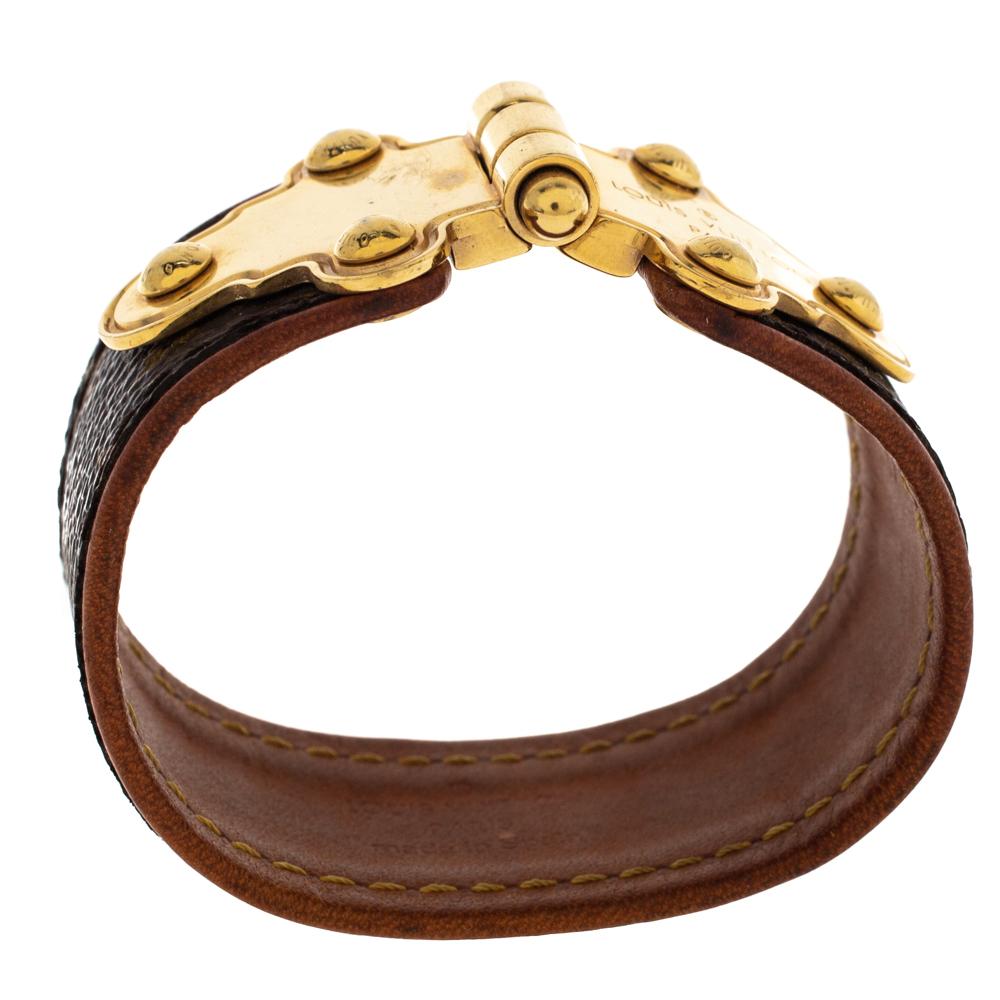 louis vuitton cuff bracelet leather