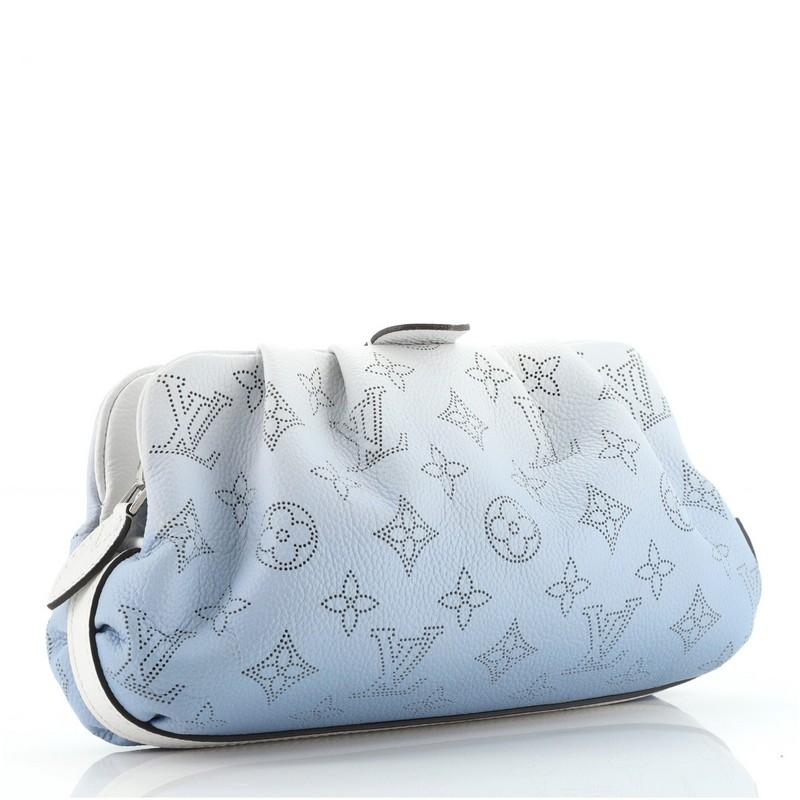 Gray Louis Vuitton Scala Pouch Bag Gradient Mahina Leather Mini