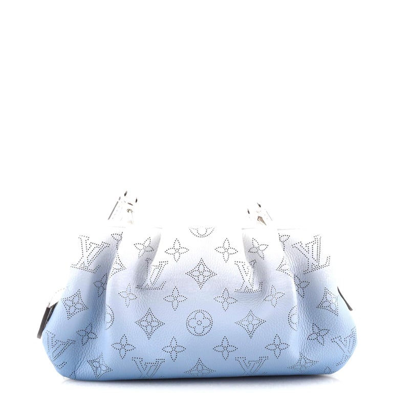 Louis Vuitton Scala Pouch Bag Mahina Leather Blue White Gradient