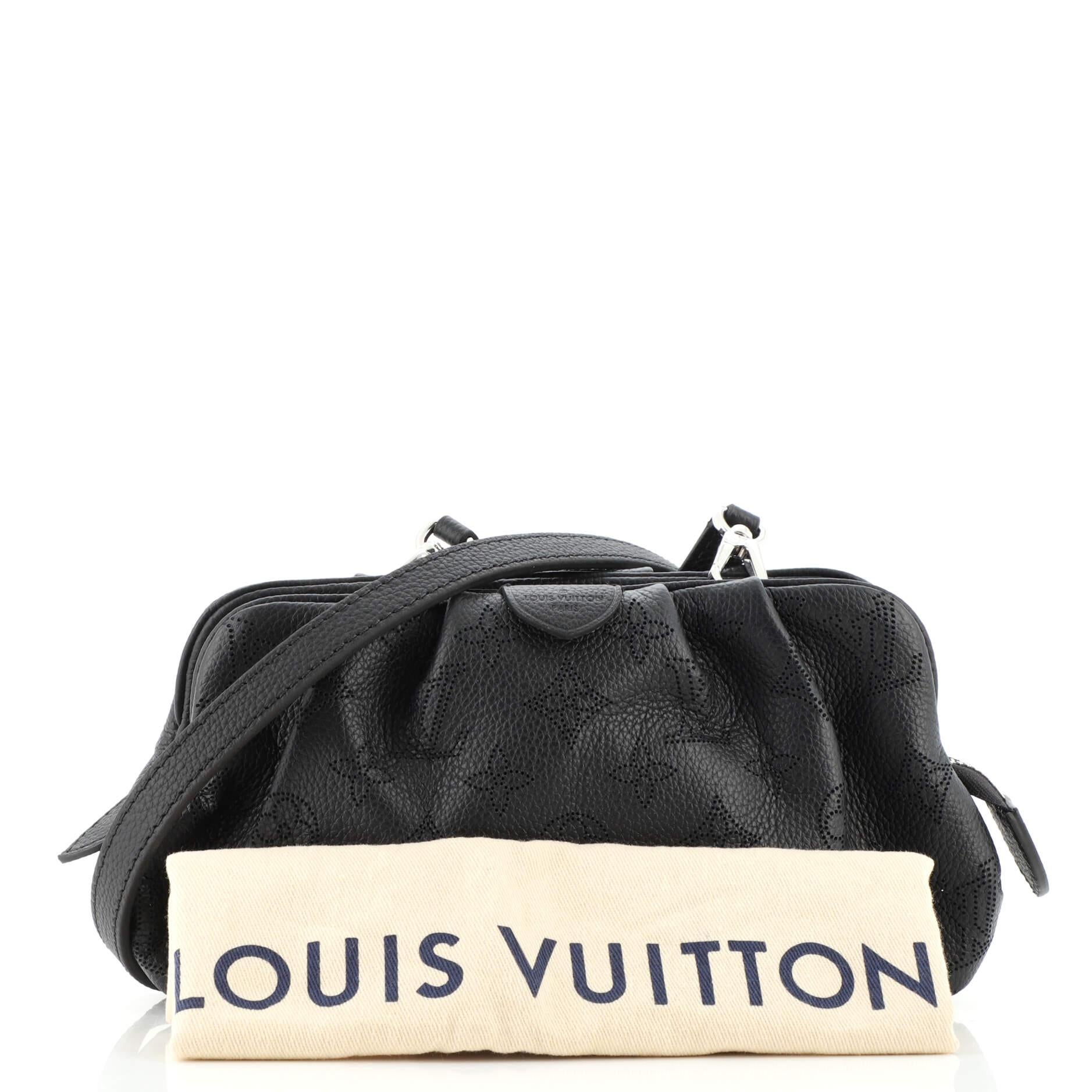 Louis Vuitton Scala Pouch Bag Mahina Leather Mini Blue 2324421