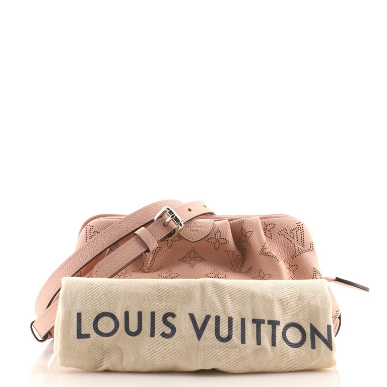 LOUIS VUITTON Monogram Mahina Leather Scala Mini Pouch Shoulder