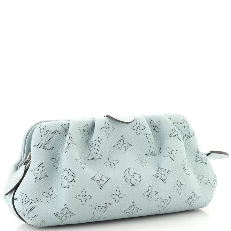 Louis Vuitton Mahina Scala Mini Pouch Crossbody Bag Monogram Metallic Grey