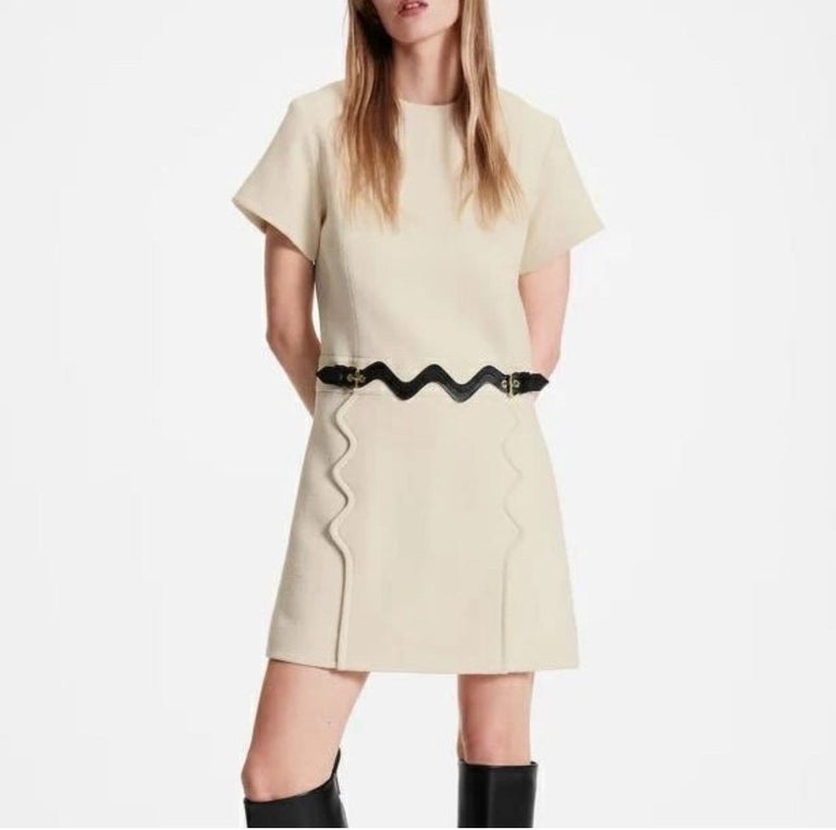 Louis Vuitton Scallop Detail A-line Dress at 1stDibs