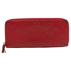 Louis Vuitton Scarlet Empreinte Monogram Clemence Wallet
