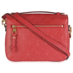 Louis Vuitton Scharlachrot Monogram Empreinte Pochette Metis