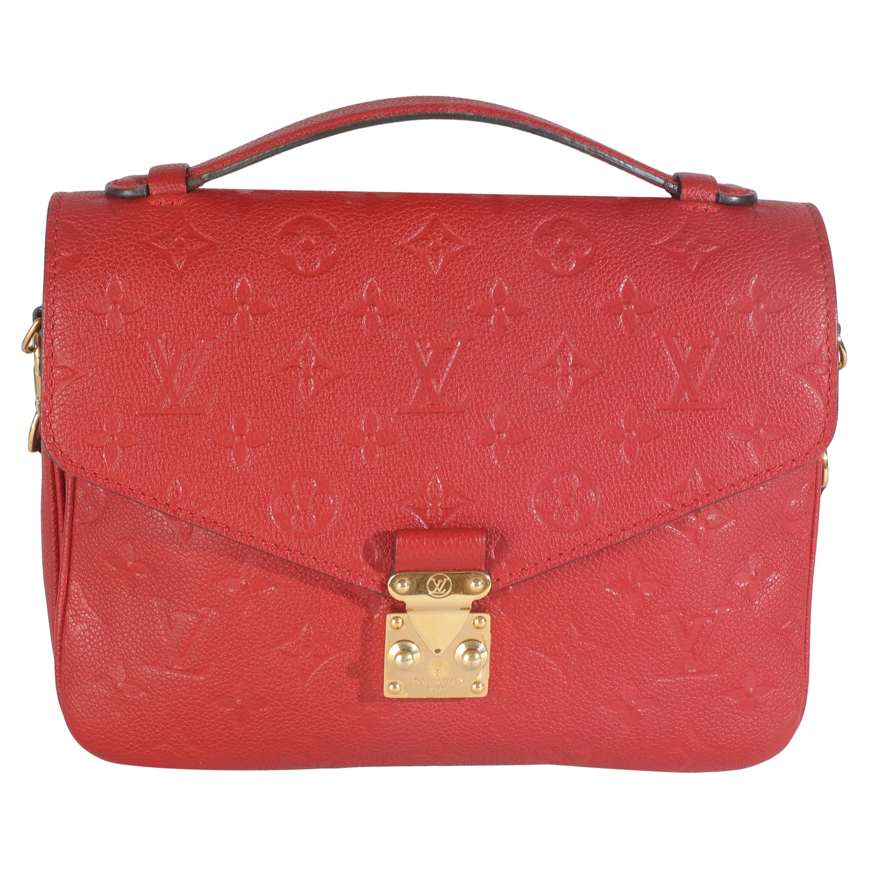Louis Vuitton Scarlet Monogram Empreinte Pochette Metis