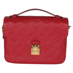 Louis Vuitton Scarlet Monogram Empreinte Pochette Metis
