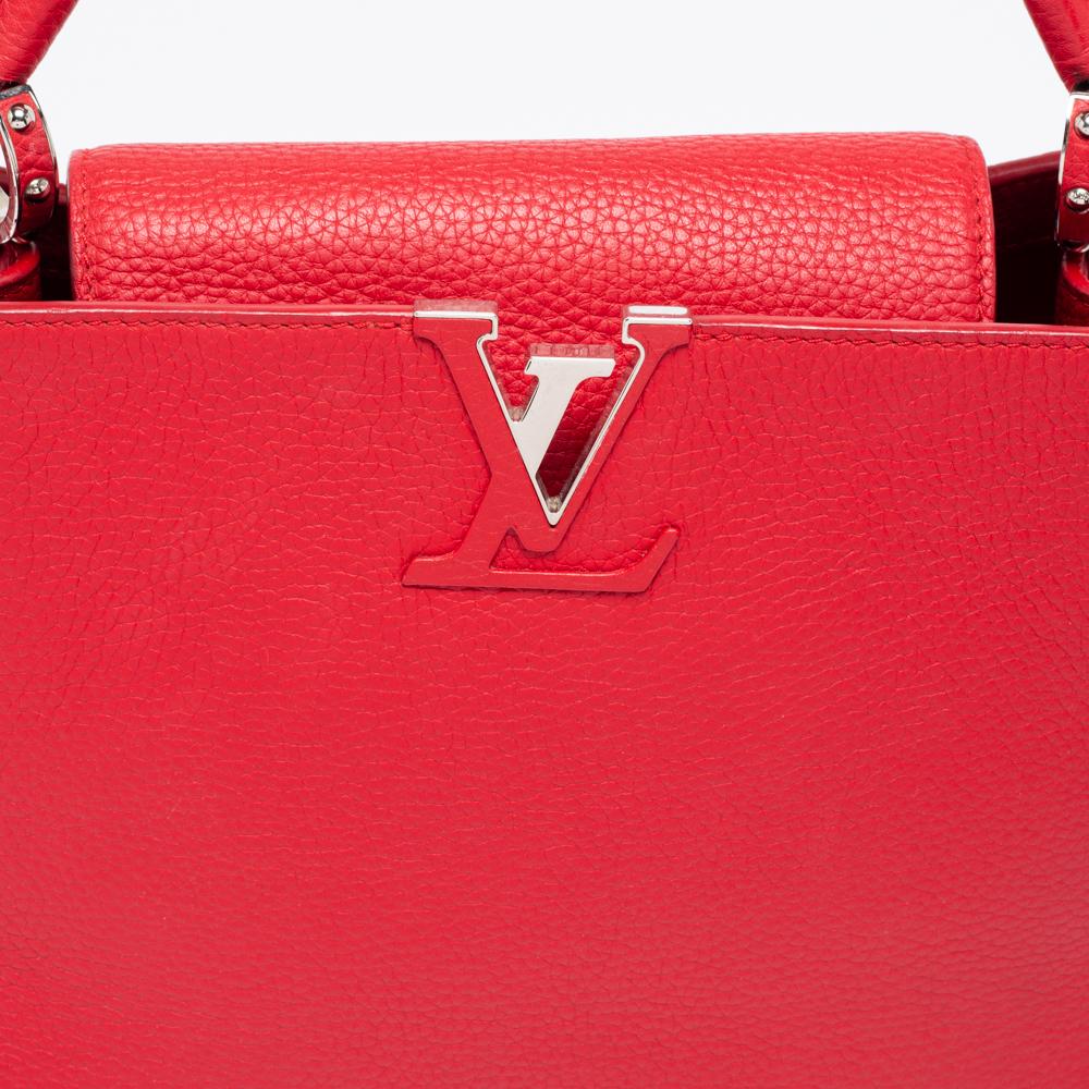 Louis Vuitton Scarlett Taurillon Leather Capucines MM Bag 3