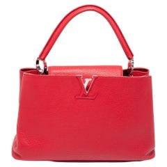 Louis Vuitton Scarlett Taurillon Leather Capucines MM Bag