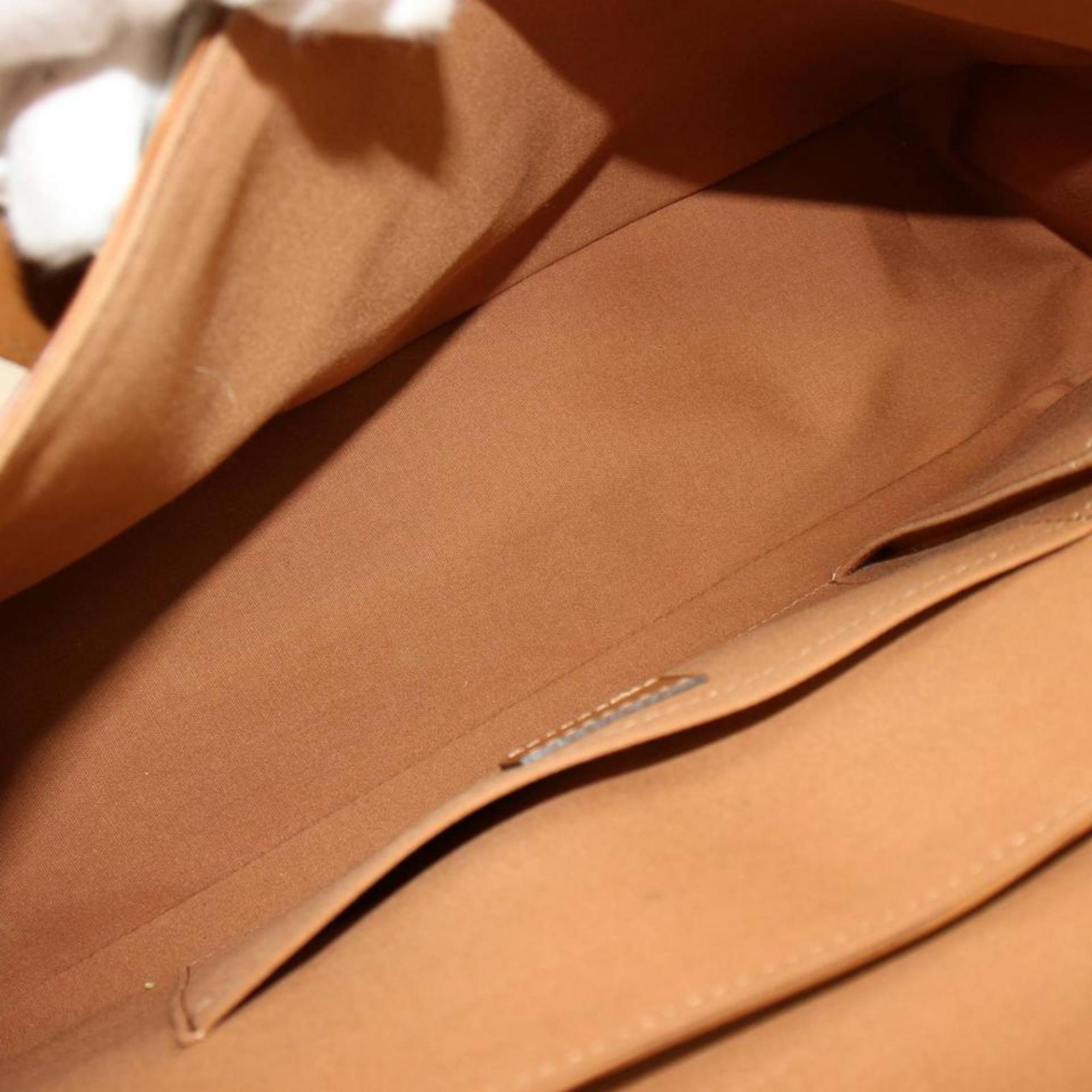 Women's Louis Vuitton Segur Mm 867231 Brown Leather Shoulder Bag For Sale