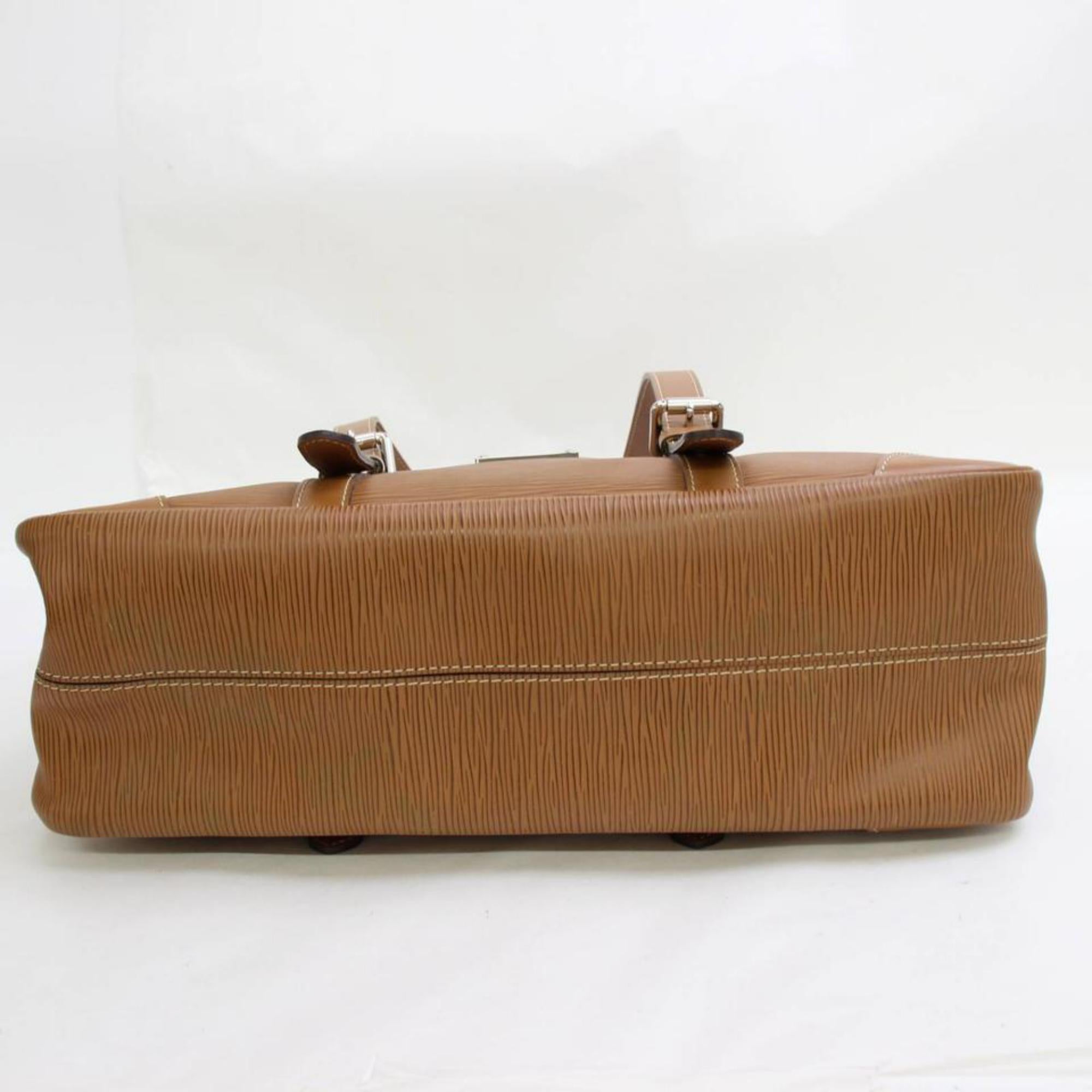 Louis Vuitton Segur Mm 867231 Brown Leather Shoulder Bag For Sale 5