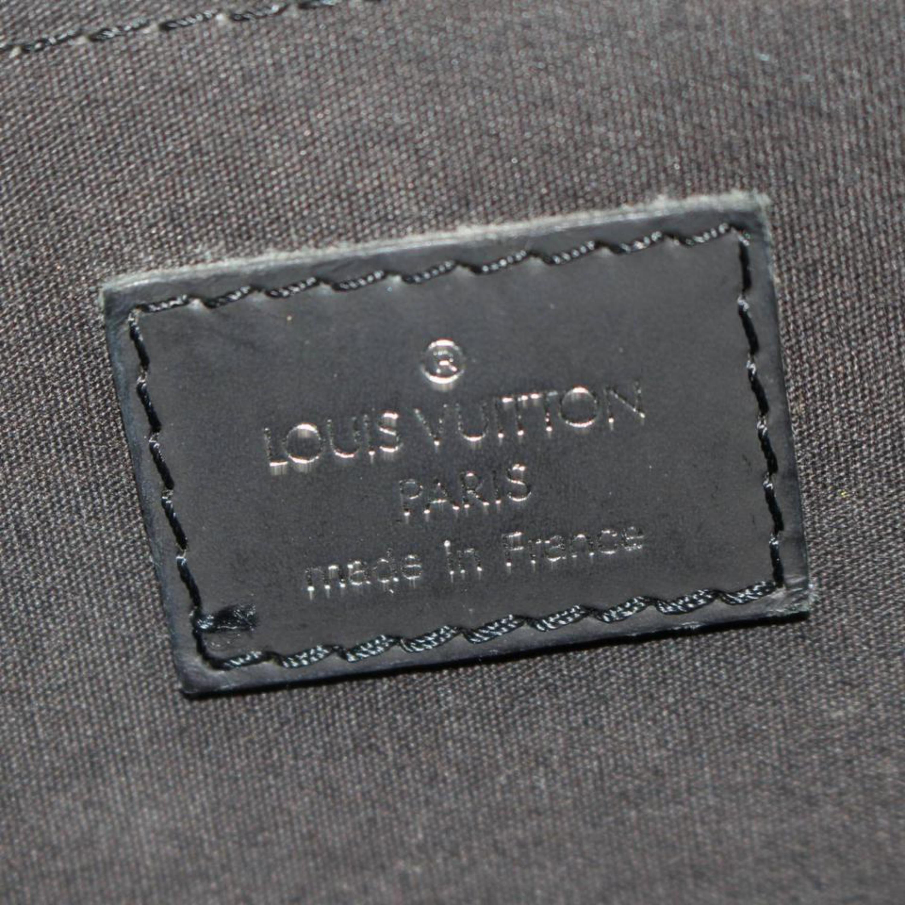 Louis Vuitton Segur Mm 867540 Black Leather Satchel For Sale 1