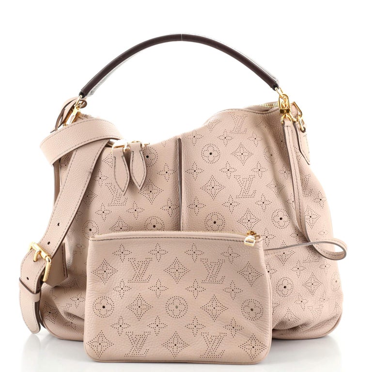 Louis Vuitton, Bags, Louis Vuitton Monogram Mahina Selene Pm Noir M9434  Ladies Leather Shoulder Bag