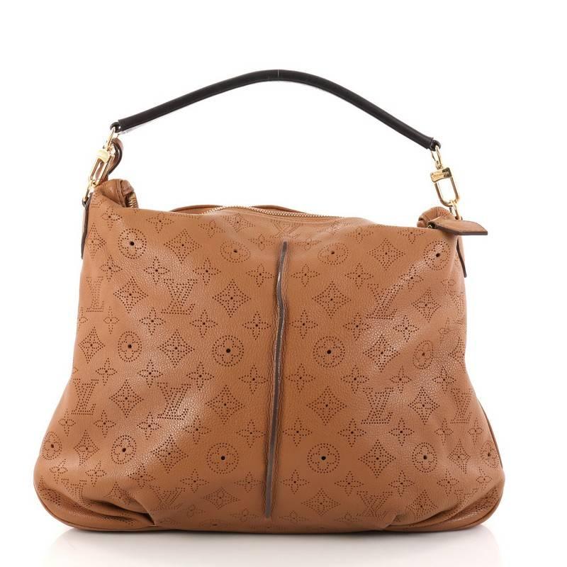 Louis Vuitton Selene Handbag Mahina Leather PM In Good Condition In NY, NY