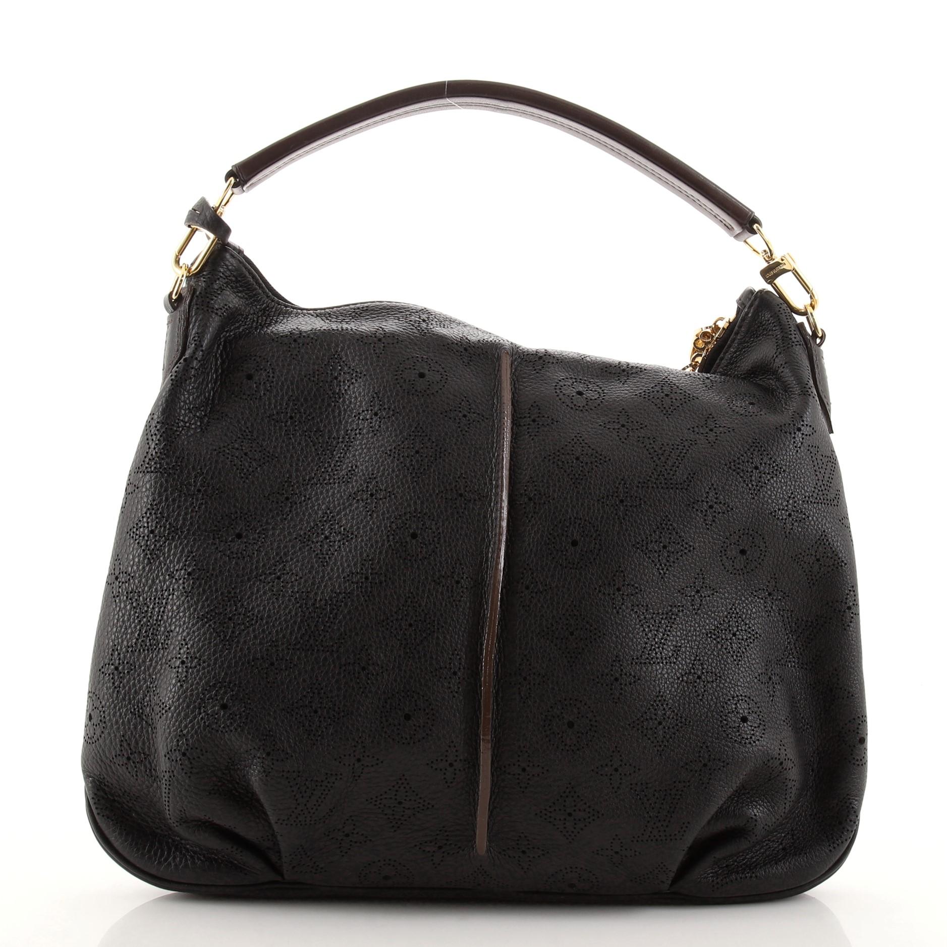 Louis Vuitton Selene Handbag Mahina Leather PM In Good Condition In NY, NY
