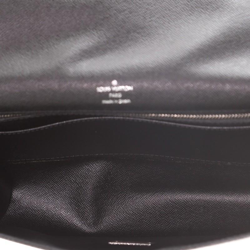 Women's or Men's Louis Vuitton Selenga Pouch Taiga Leather