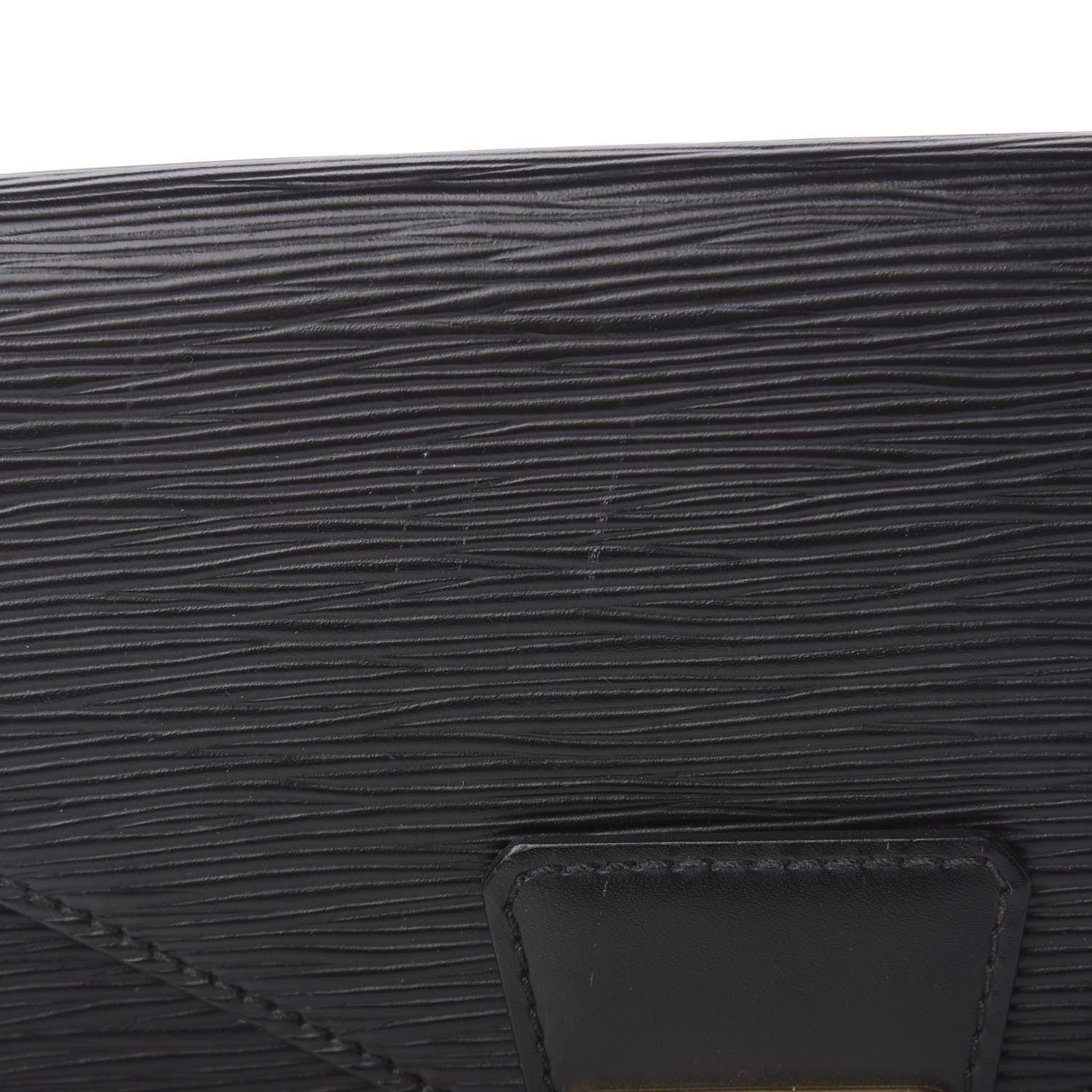 Sellier Dragonne Clutch aus schwarzem Epi-Leder von Louis Vuitton im Angebot 2