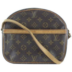 Vintage Louis Vuitton Senlis Monogram 229201 Brown Coated Canvas Cross Body Bag