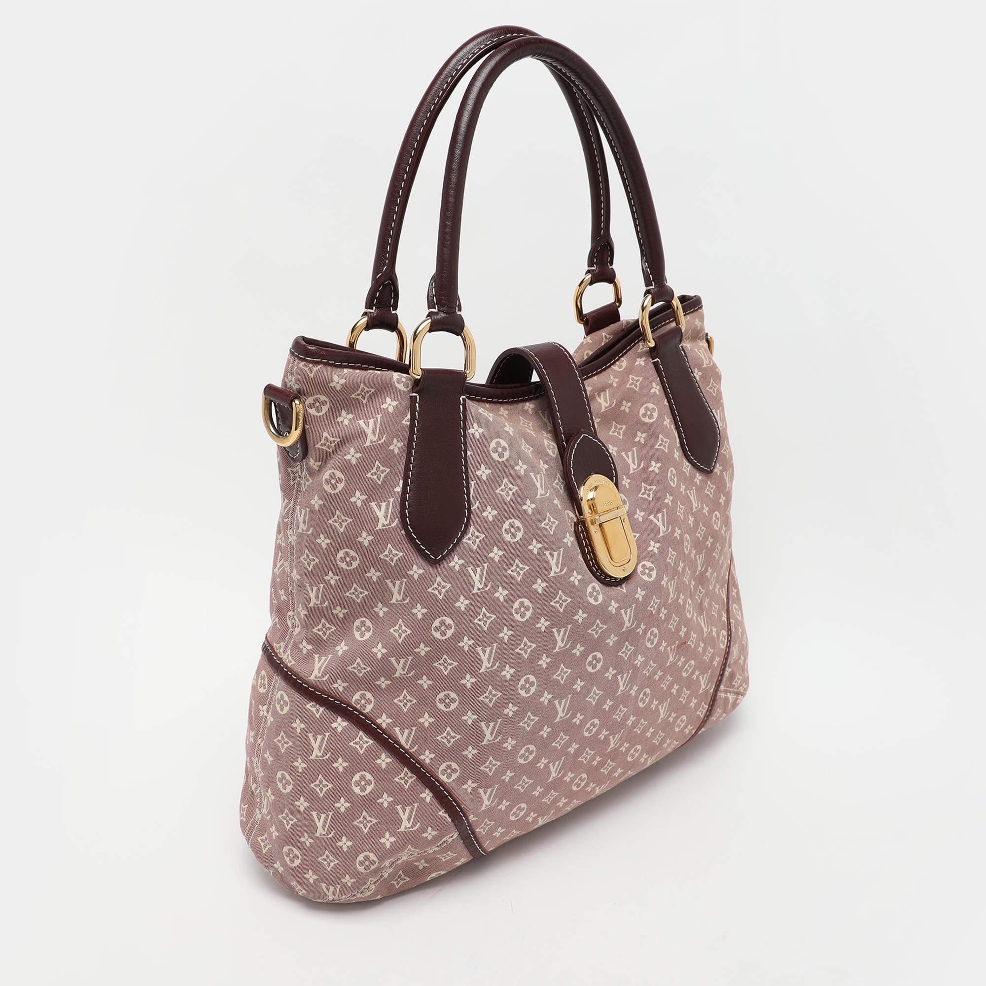 Brown Louis Vuitton Sepia Monogram Idylle Canvas Elegie Bag For Sale
