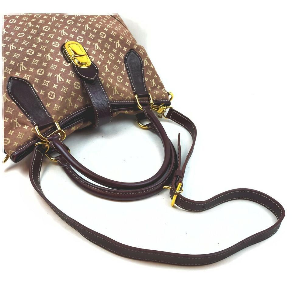 Louis Vuitton Sepia Monogram Idylle Mini Lin Elegie 2way Hobo Bag  862293 5