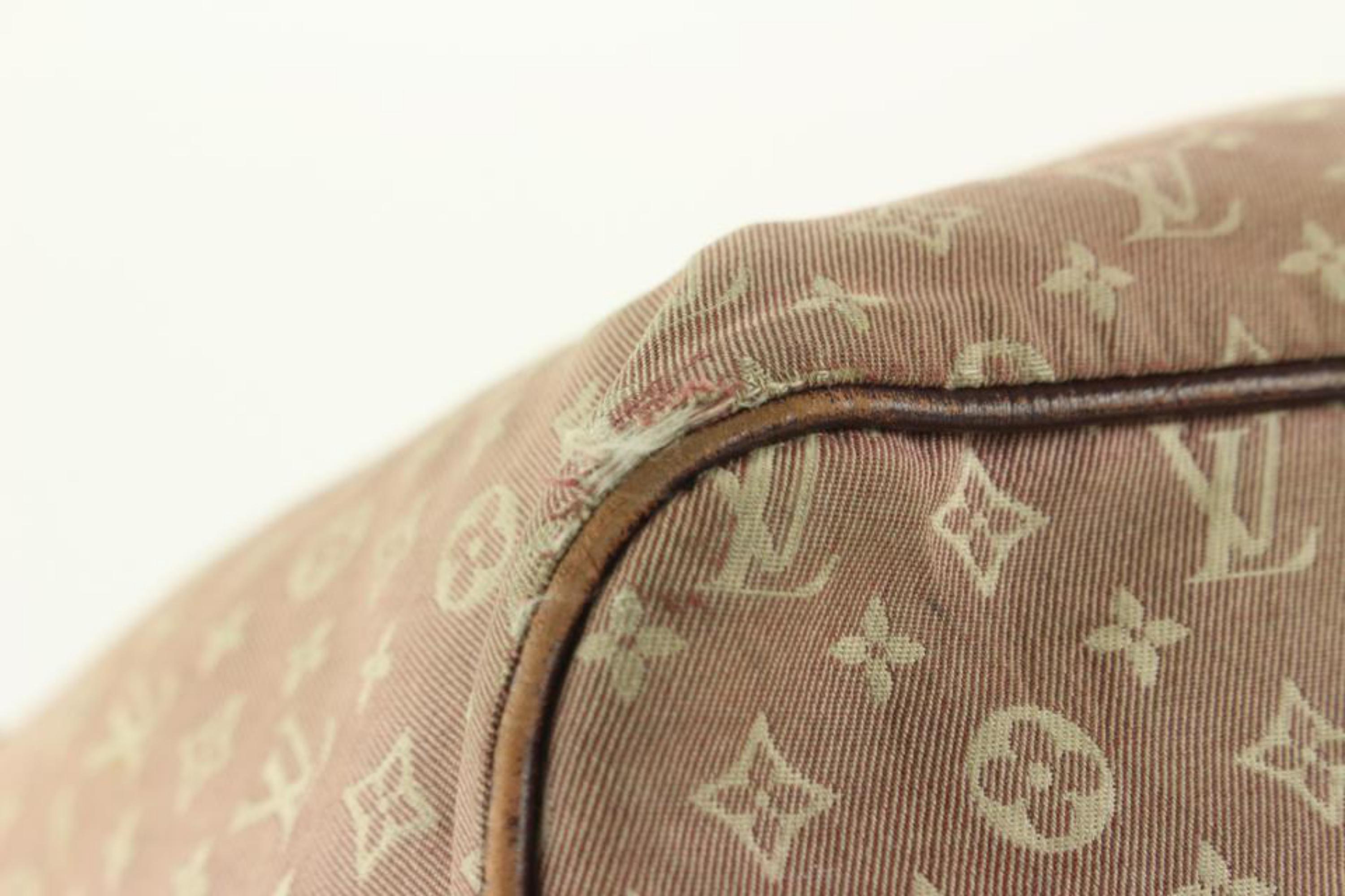 Women's Louis Vuitton Sepia Monogram Idylle Mini Lin Neverfull MM Tote 14LV1104