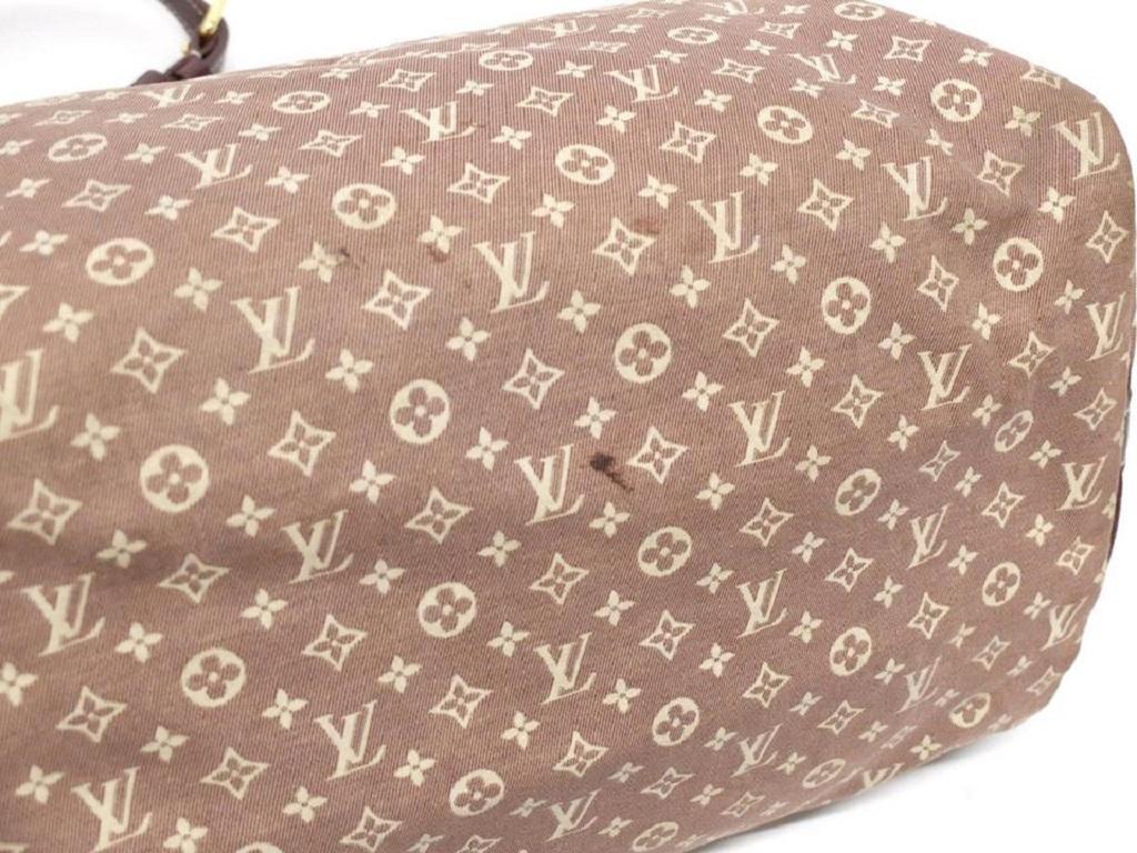 Women's Louis Vuitton Sepia Monogram Mini Lin Idylle Speedy Bandouliere 30 with Strap For Sale