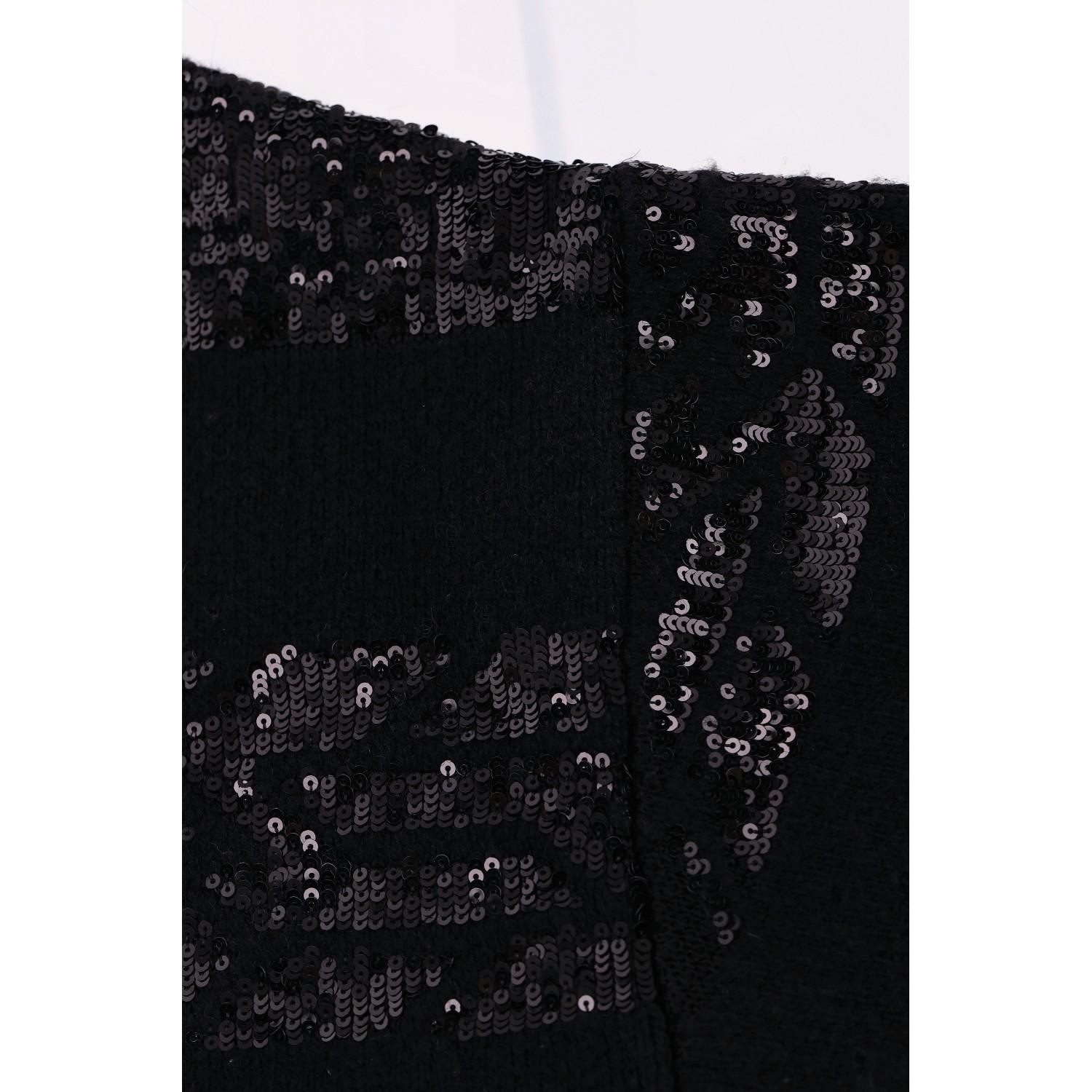 De las mujeres Louis Vuitton Vestido de Lana de Punto Adornado con Lentejuelas en venta