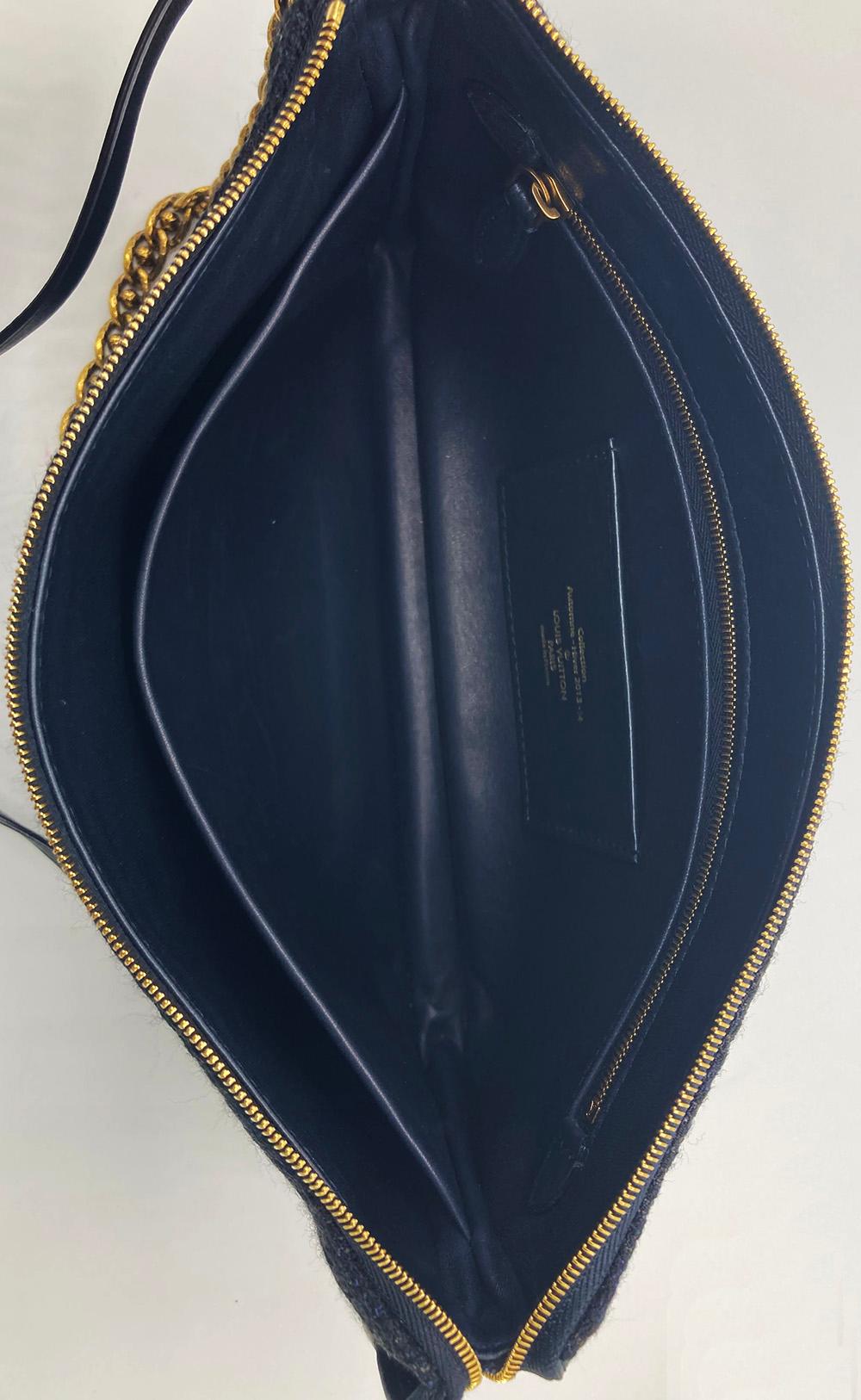 Louis Vuitton Sequin Reverie Pochette Accessoires in Navy 6