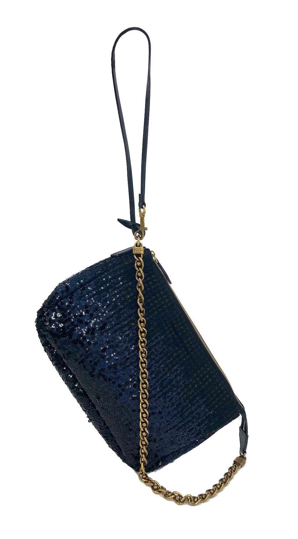 Louis Vuitton Sequin Reverie Pochette Accessoires in Navy 10